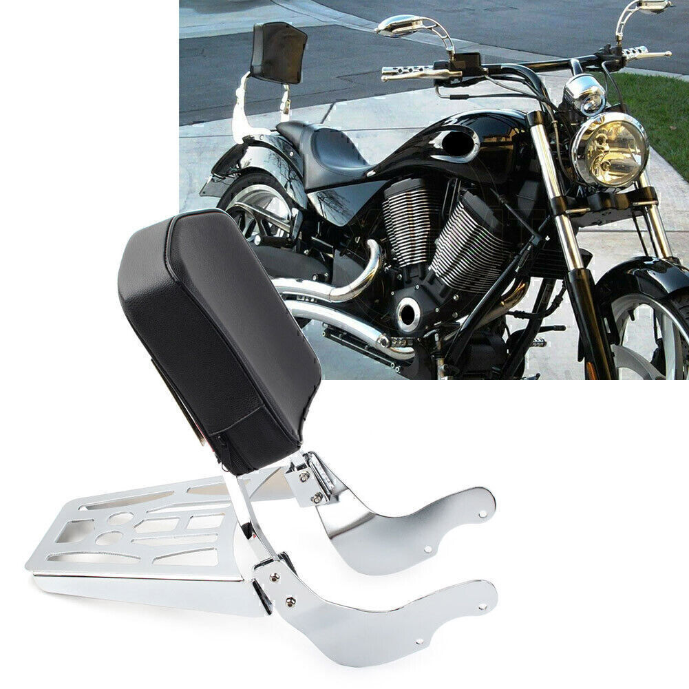 For Victory 2003Up Vegas Kingpin Sissy Bar Backrest Pad Luggage Rack