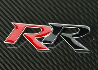 Bolt on Metal Black Red Mugen RR Front Black Emblem Badge For All Grill Grille