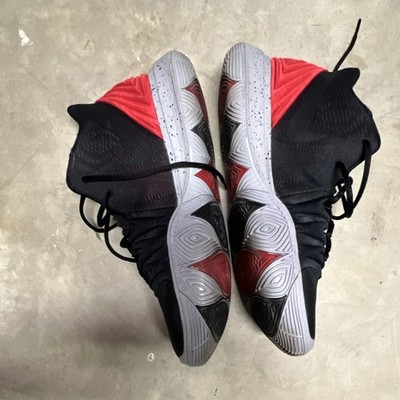 Nike Kyrie 5‎ Shoes Mens Size 11.5 Black Red Mid Top Basketball AO2918-600 Level SS/New - Nike Kyrie 5 EP Bred AO2919-600 Black Red  main image 3
