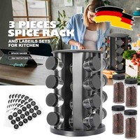 GewüRzkarussell Drehbar GewüRzrondell GewüRzhalter GewüRzstäNder 16 GewüRzgläSer