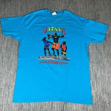 Vintage Ujima Cinci Bration 2000 Blue T Shirt Mens Sz XL Preowned