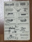 Marx  Western Mining Town Playset Instruction Sheet #p 1257