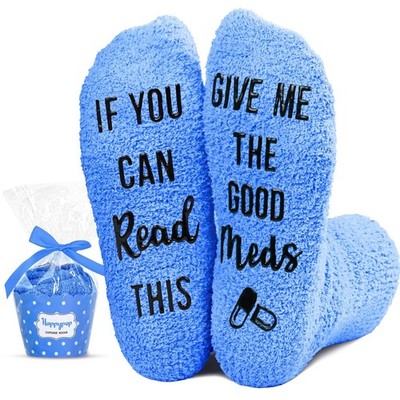 HAPPYPOP Get Well Soon Gifts - after Medium, Give Me the Good Meds Blue 