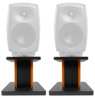 Rockville 8” Wood Studio Monitor Speaker Stands For Genelec 8050B Monitors