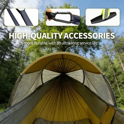 Camping Hammock Tent with Mosquito Net & Rainfly Waterproof Lightweight Backpack
