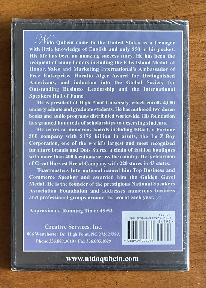 From Brand Awareness to Brand Advocacy A Live Presentation  Nido Qubein [DVD] - Image 2 of 2