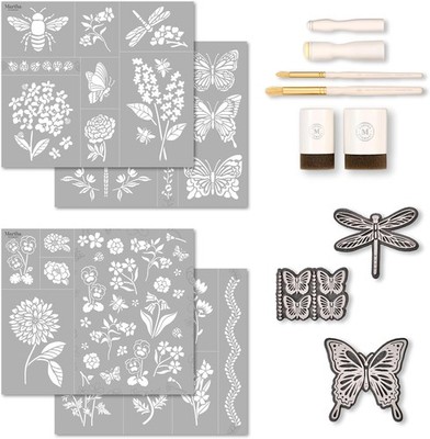 Martha Stewart, Flora and Fauna Stencils, Stamps, Tools & 