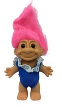 Vintage Russ Troll Doll Bathing Suit Beach Yellow Hair Collectible Gift 5"