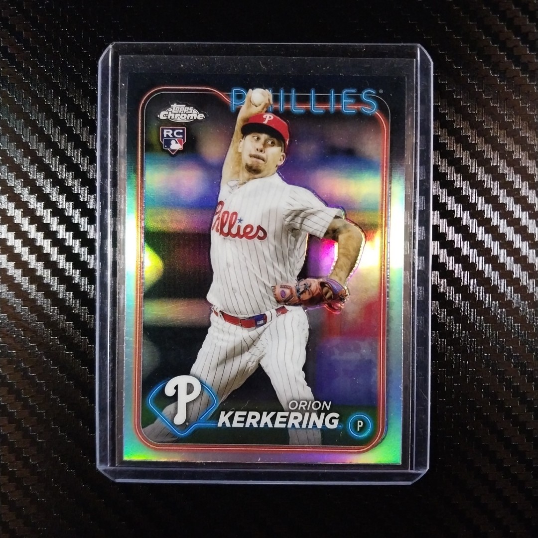 2024 Topps Chrome Baseball #180 Orion Kerkering RC Refractor