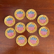 WWI US Food Administration Uniform Cap Embroidered Patch Original Unused LOT 10