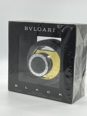 BVLGARI Black EDT 75ml 2.5 fl oz  Discontinued Perfume with Box New Sealed