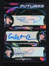 2024 Leaf Futures Triple Auto Green 4/7 Noah Schultz Caleb Bonemer Hagen Smith