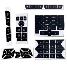 Button Repair Kit Window Switch Sticker For Mercedes Benz A B E350 ML350 2010-14