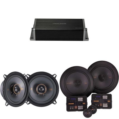 Kicker 47KEY2004 4-Channel DSP Smart Amp w/ 51KSS 6.5'' & 5.25'' Audio Upgrade ...