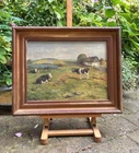 Mark Curtis (British, 1879) Pastoral Landscape with Cows. Circa 1910.