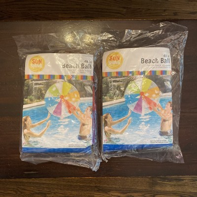 My Sun Shine 48'' Inch Multicolor Beach Ball Pool Toy Lot Of 2