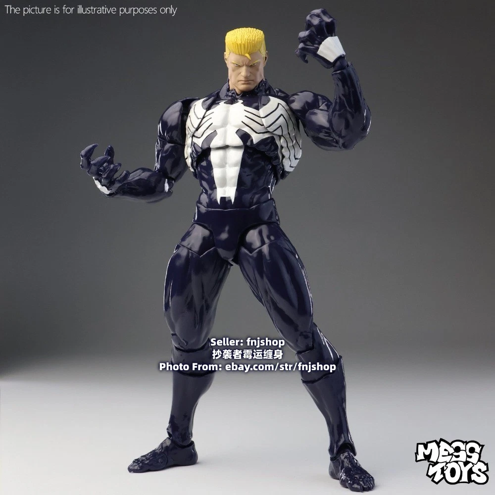 Mess Toys Lethal Neighbor Symbiote Suit Venom 1/12 Action Figure Model US STOCK image 14