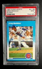 1987 Fleer # U-68 Greg Maddeux Glossy R/C PSA Mint 9