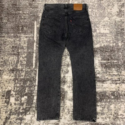 LEVIS 502 Premium Herren Jeans Hose W30 L32 Tapered Straight Grau Denim