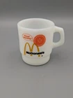 McDonald's Good Morning Milk Glass Coffee Mug Vintage Fire King  Stackable Cup