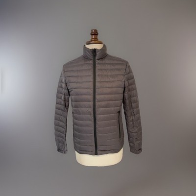 ZARA MAN Herren Steppjacke Grau S Warm Leicht Übergangsjacke Modern Style   