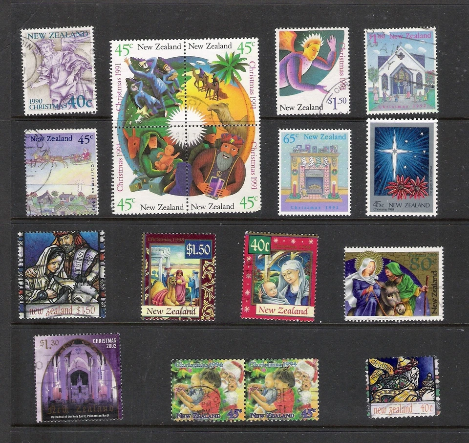 New Zealand 1961 - 2002 Scott's#355 - 1815, Christmas 53 Diff, Cat$45+ 2 Pages - Image 2 of 2