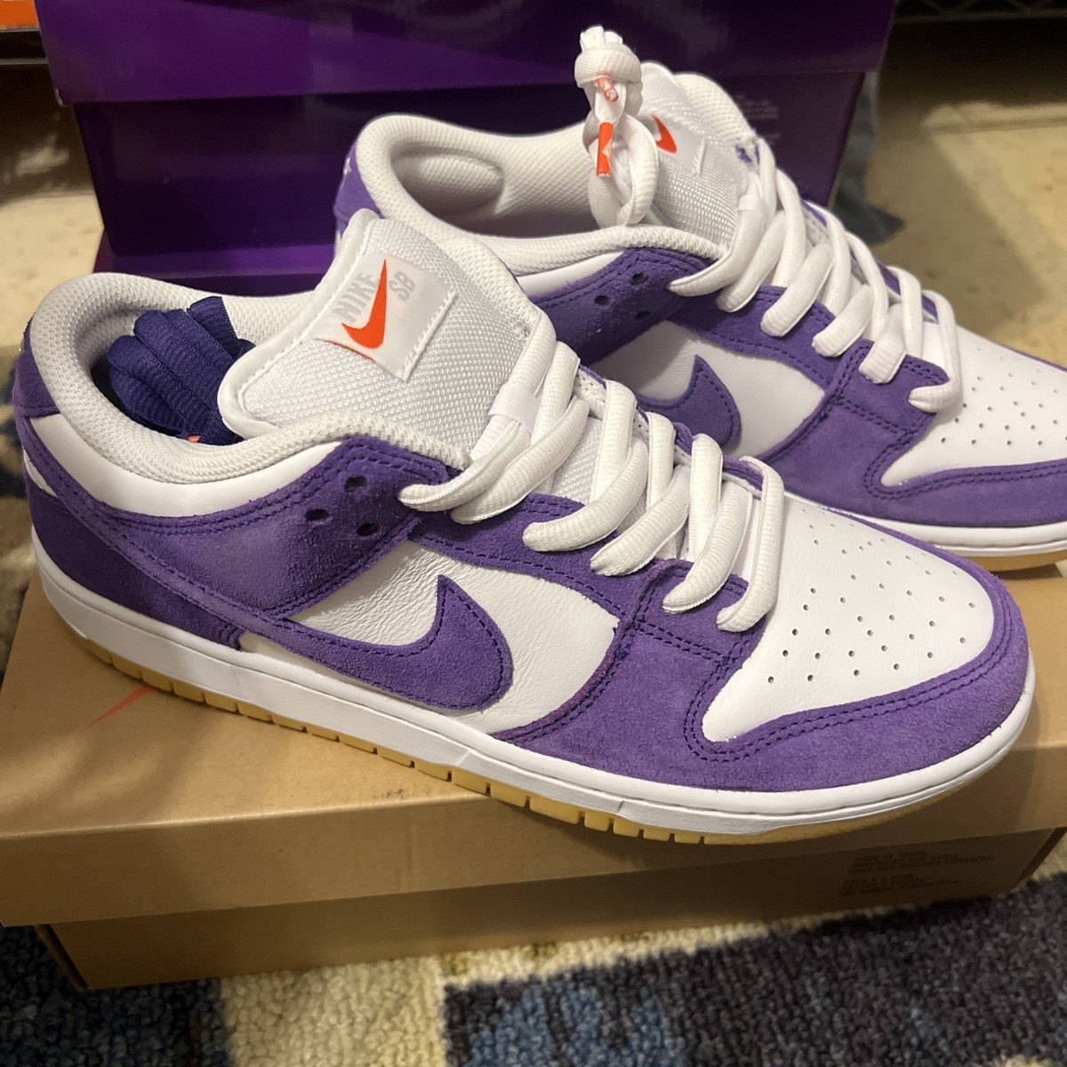 靴 Nike SB Dunk Low ProISO Court Purple Gum Nike SB Dunk Low Pro ISO Orange Label Court Purple Gum US Men's