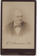 1886, P.T.Barnum,  Cabinet card, complimentary ticket, song book, scarce group