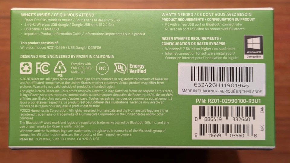 Razer Pro Click Humanscale Wireless Mouse: Pro-Click Ergonomic Form Factor - Image 3 of 4