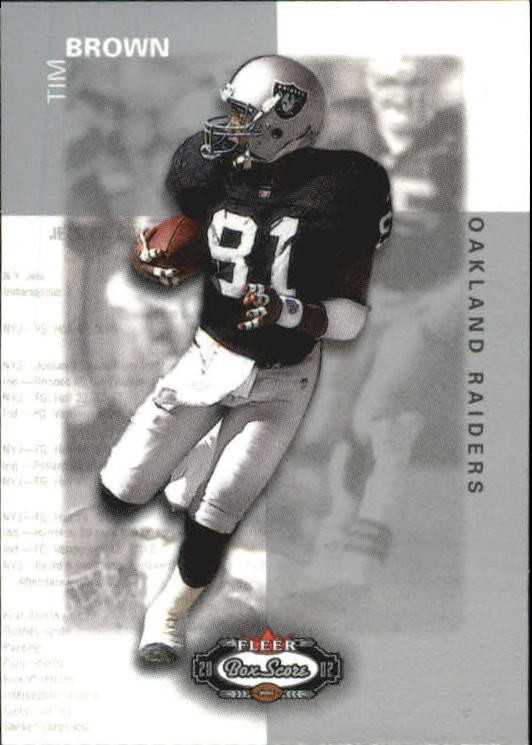 2002 Fleer Box Score Classic Miniatures #4 Tim Brown - FB