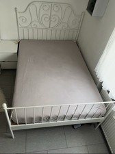 Bettgestell Weiß Metall 120x200 cm