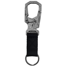 Carabiner Clip Double-Lock Design,3  Keyring Zinc Alloy Car Keychain Camping C...