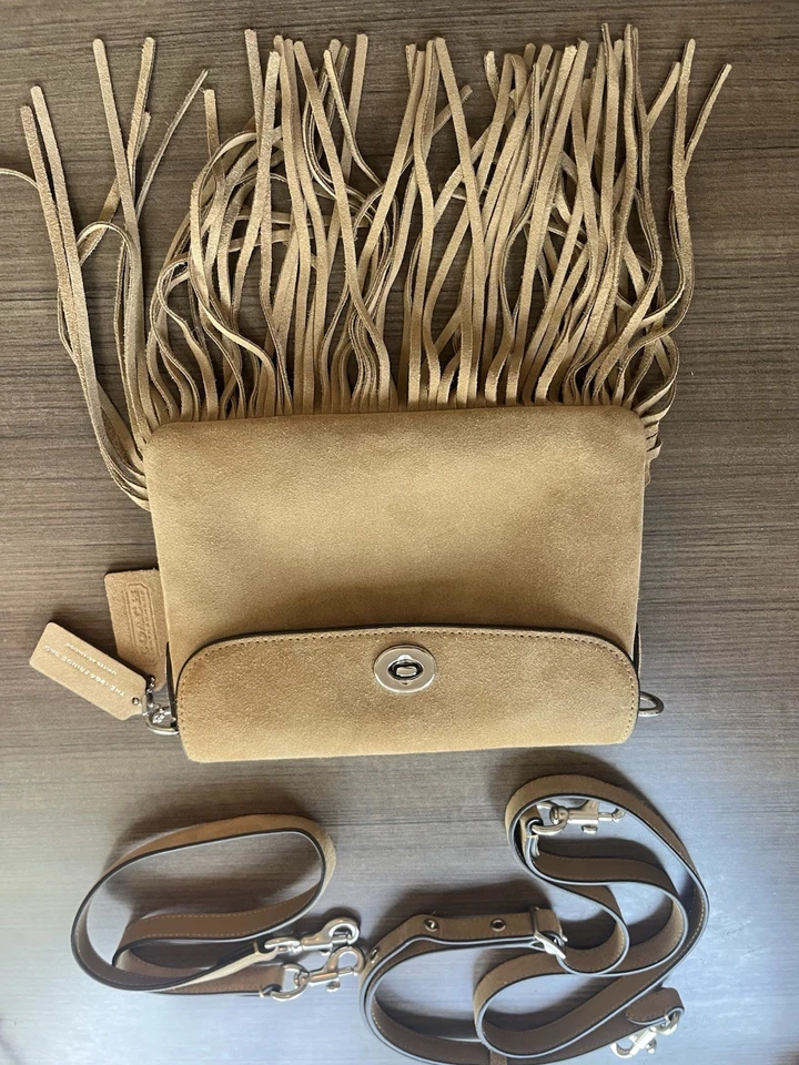 Bolsa com franjas Coach 1964 - Imagem 3 de 4