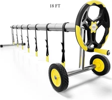 VINGLI Pool Cover Reel Set Pool Solar Cover Reel, (18 Feet), NEW