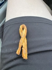 Ribbon shaped Rold Gold pretzel