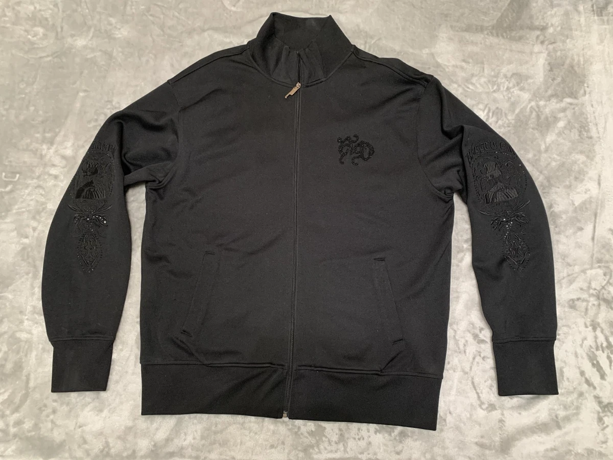 Hoodie Artful Dodger Noir 3XL - Broderie Argent Cristal - Neuf Sans étiquette