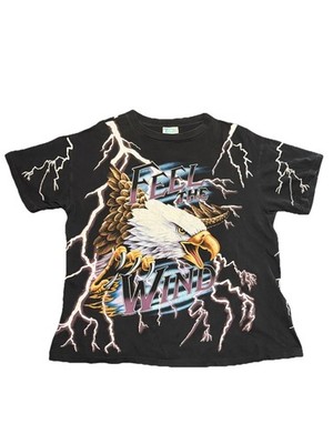 Vintage American Thunder Feel The Wind Kanye Mens Adult Shirt Size XL 90s VTG