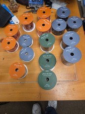 Place & Time Ribbon Lot Of 16 Halloween Black & Orange Wire Edge $80 + FACE VALU