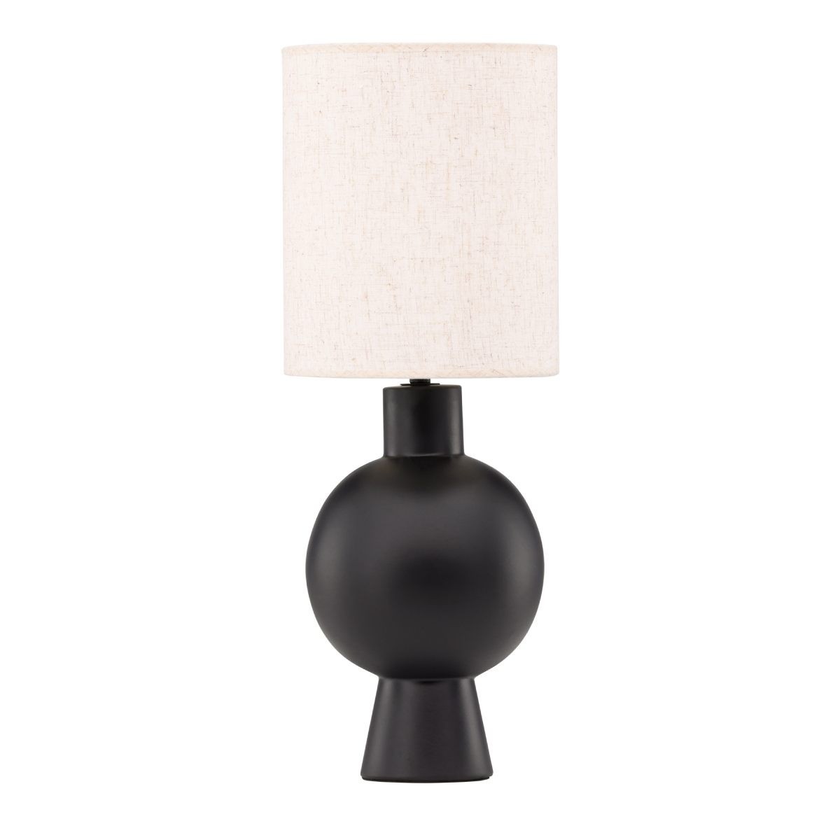 Lampe à poser déco Mysterna 55cm noir en métal pour salon