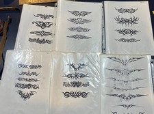 Arm Bracelet tattoo flash Art Butler PA 2008 - 12 B W Sheets