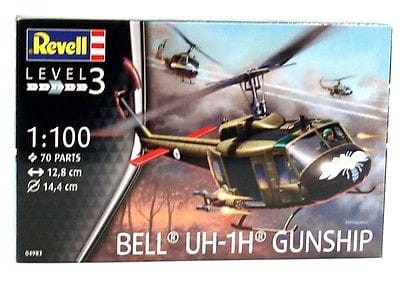 Revell 04983 Bell UH-1H G HELICOPTER SCALE 1/100 NEW
