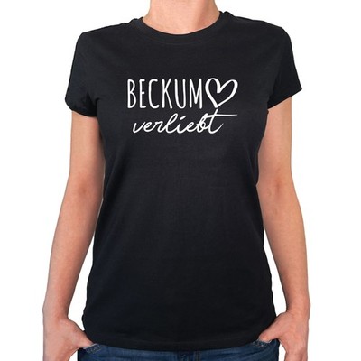 Damen T-Shirt Beckum verliebt Geschenkidee Beckum Geschenk Präsent Mitbringsel S