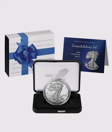 2026 Congratulations Set American Eagle 1oz Silver Proof Coin PRESALE SHIPS 3/2