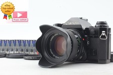 N MINT w/ HOOD Canon AE-1 Program Black Film Camera NFD 50mm f1.4 Lens JAPAN