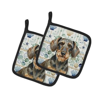 Carolines Treasures WDK7003PTHD 7.5 x 7.5 in. Wirehaired Wild Boar Dachshund ...