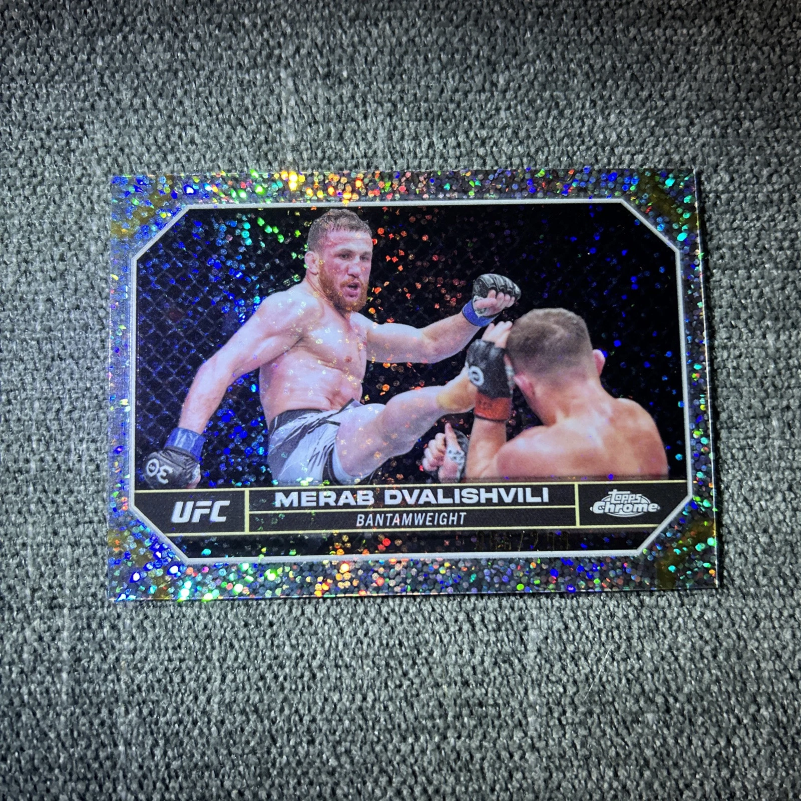 2024 TOPPS CHROME UFC SPECKLE /299 135 Merab Dvalishvili U86