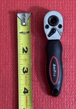 AmPro Tools D468617 Stubby 72 Teeth Ratchet 3/8" Drive 4" Long Made In USA RARE