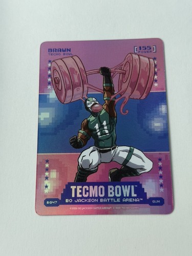 Bo Jackson Battle Arena Tecmo Bowl BRAWN AJ BROWN CASE HIT SSP GUM