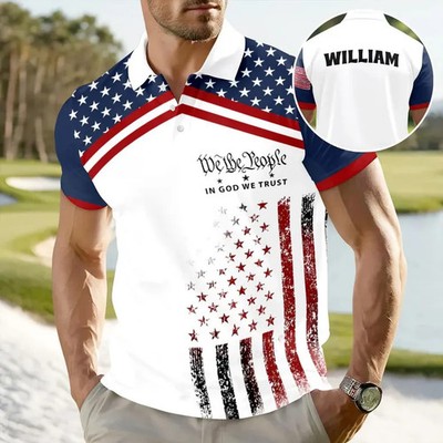 Custom Name Golf Ball Polo