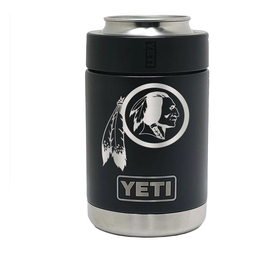 Colster grabado láser Washington Redskins YETI, vaso negro de 20 o 30 oz  Foto 3 de 3